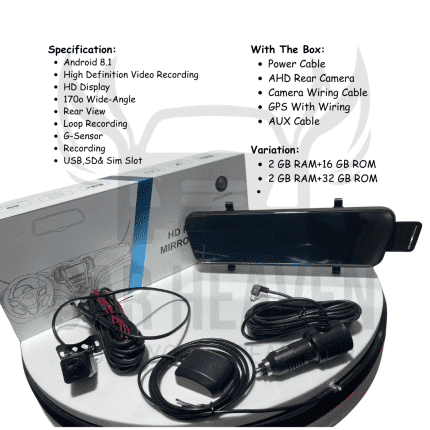 Android HD Rear View Mirror DVR