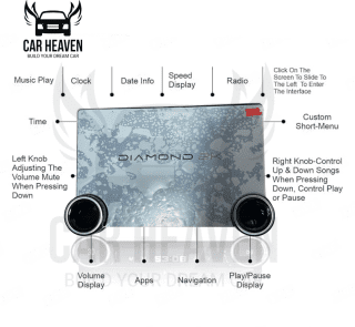 universal original diamond 2K dual knobs screen