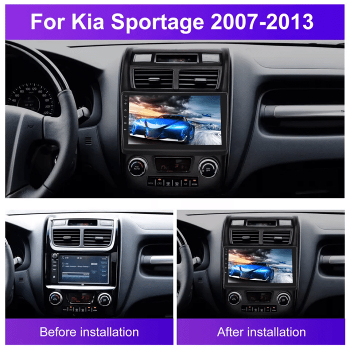 Kia Sportage 2010+ Android System With Frame - Image 3