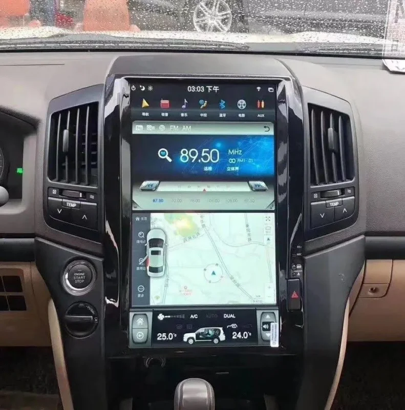 Toyota Land Cruiser 16 – 2020 Android Monitor Tesla Style JBL