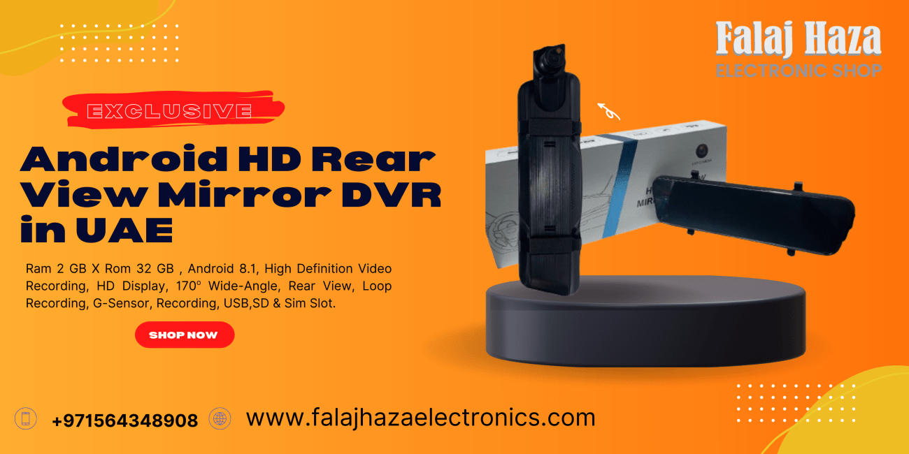 Android HD Rear View Mirror DVR in UAE