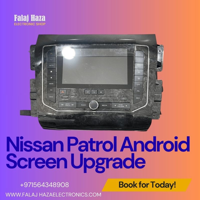 Nissan Patrol Android Screen Upgrade – GPS, CarPlay & Multimedia in UAE