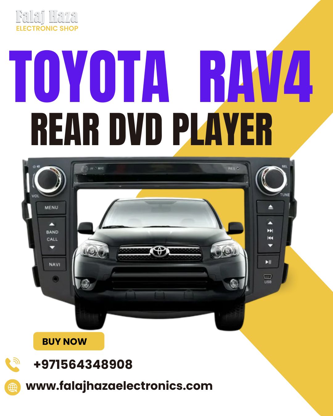 Toyota RAV4 Rear DVD Player