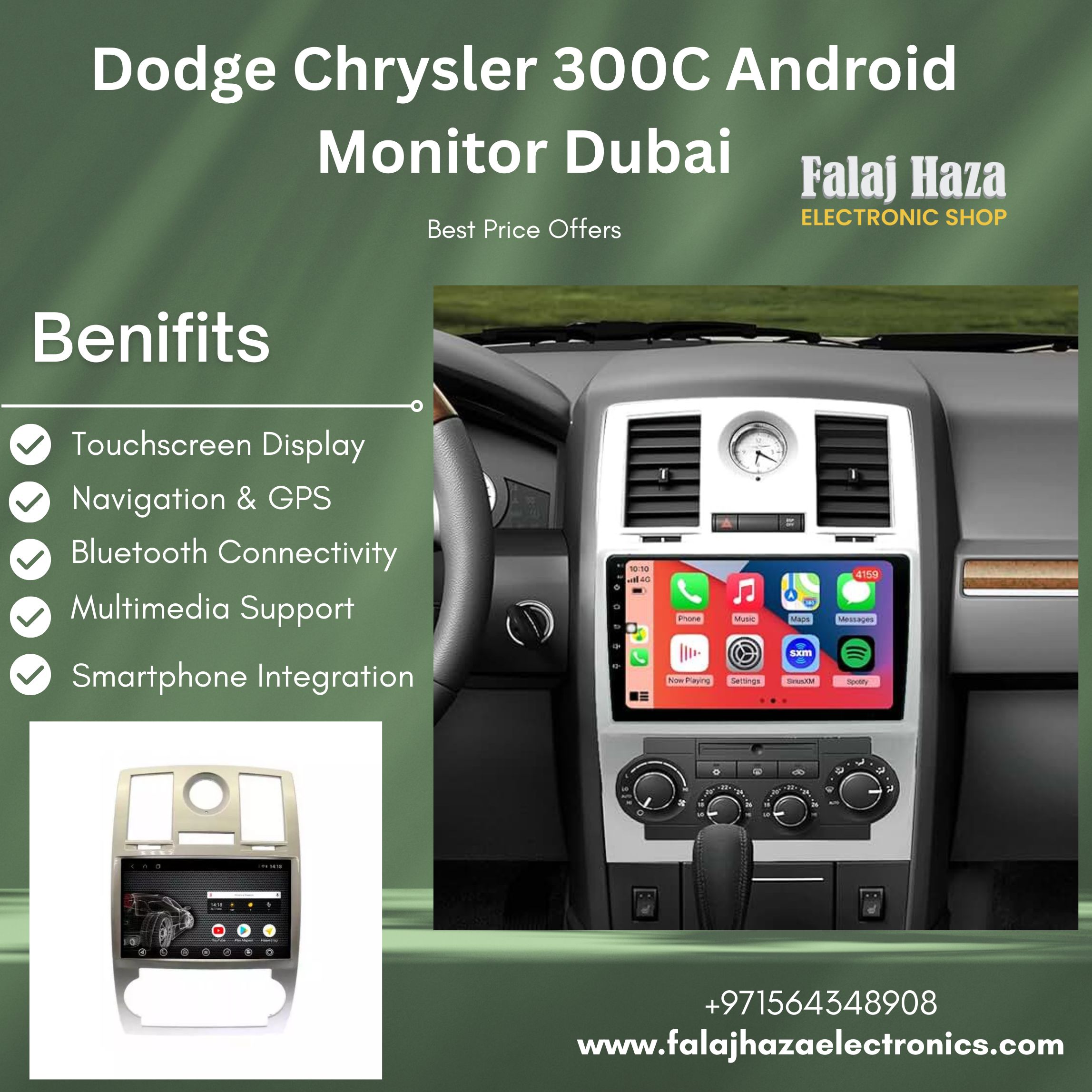 Android Car Display for Dodge 300C