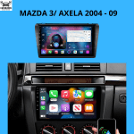 Mazda 3 / Axela 2004–2009 9" Android 13 Head Unit with Correct Factory-Style Frame – Wireless CarPlay & Android Auto, 4GB+64GB, QLED 1280×720