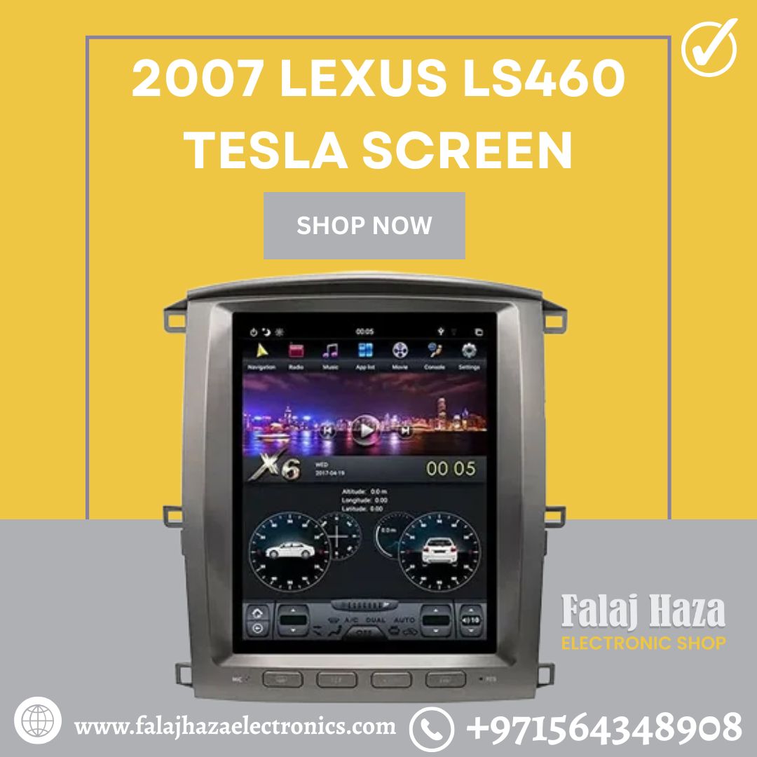2007 Lexus LS460 Tesla Screen