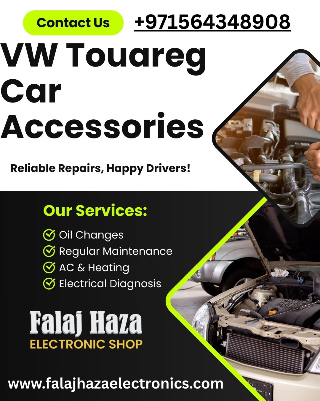 vw touareg car accessories in dubai