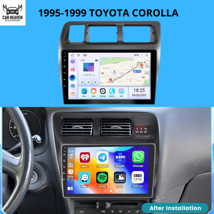 Seicane Android Car Stereo for 1995-1999 Toyota Corolla | 9" Touch Screen GPS Navigation Head Unit