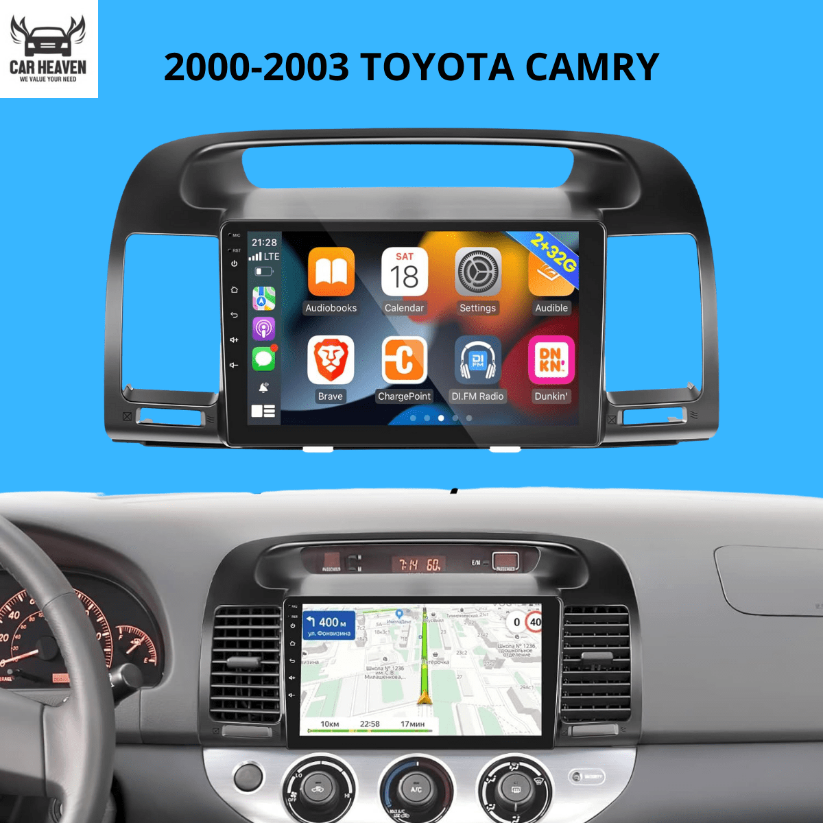 2000-2003 TOYOTA CAMRY Revolutionize Your Ride: 2000-2003 Toyota Camry Android Car Radio - Upgrade Your Driving Experience - Image 1
