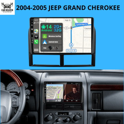 JEEP GRAND CHEROKEE (2004-2005) Android Car Radio – 2G+32G, Android 14, Wireless CarPlay, GPS, Bluetooth (4G LTE)
