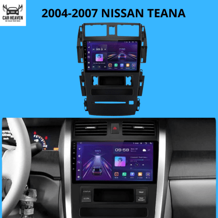 Car Heaven (Gen 1) 2004-2007 Nissan Teana Android Screen – 9 Inch Display, Apple CarPlay, Android Auto, GPS, Bluetooth (WIFI, 4G)
