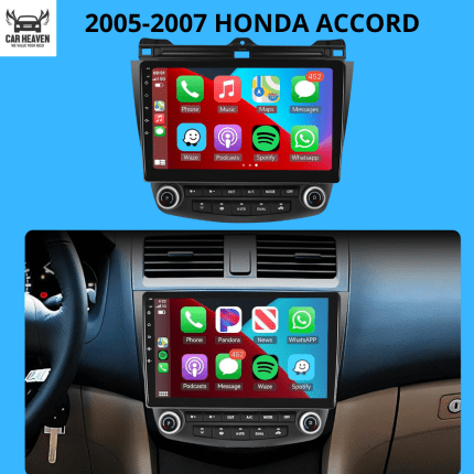 Car Heaven (2005-2007) Honda Accord Android Screen – 5G, Apple CarPlay, GPS, Bluetooth