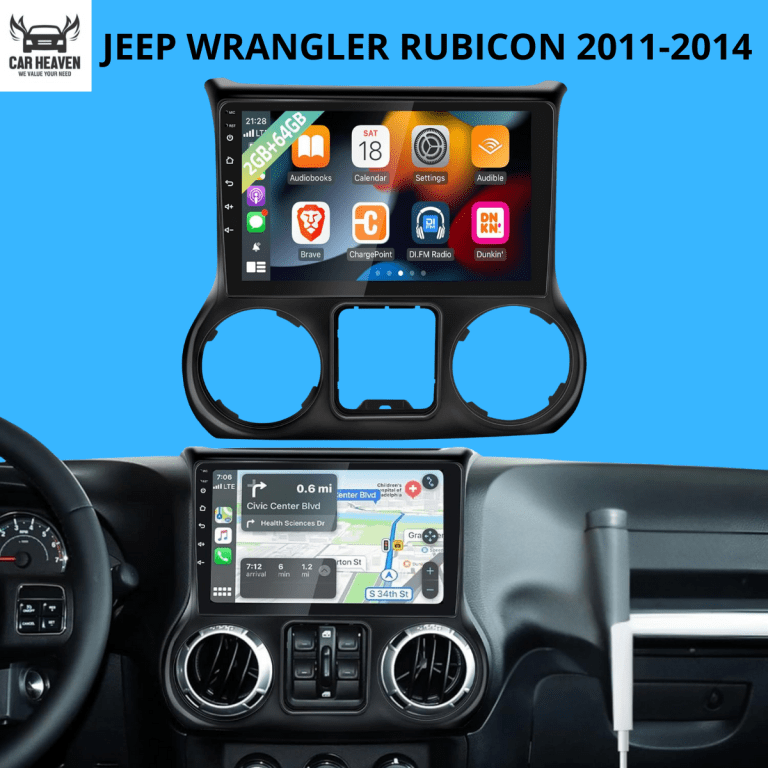 JEEP WRANGLER RUBICON (2011-2014) 10-Inch Android Car Stereo – 2GB+64GB ...
