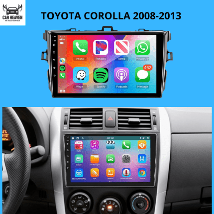 TOYOTA COROLLA A 2008-2013 9-Inch Android Car Stereo – CarPlay & Android Auto